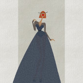 Illustrierte Brautfarbenseite Poster