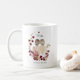 Illustrierte Brautmutter | Monogramm Kaffeetasse