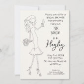 Illustrierte Bridal-Dusche in Handschrift Einladung (Vorderseite)