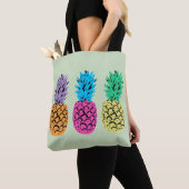 Illustrierte bunte Ananas Tasche (Von Nahem)