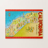 Illustrierte California State 11x14 Puzzle (Horizontal)
