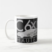 Illustrierte Citroen Auto-Tasse "Haute de Gamme" Kaffeetasse (Links)