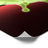 Illustrierte Darstellung des SARS-Coronavirus Poster (Ecke)