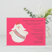 Illustrierte das Party-lustige das Huhn der Henne Einladung (Stehend Vorderseite)