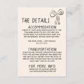 Illustrierte Details zum handgeschriebenen Spaß be Begleitkarte (Vorderseite)