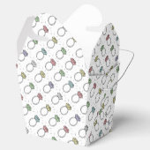 Illustrierte Diamantrings Geschenkschachtel (Geöffnet)