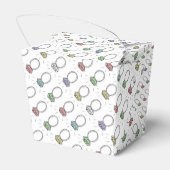 Illustrierte Diamantrings Geschenkschachtel (Rückseite)