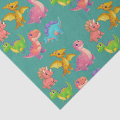 Illustrierte Dinosaurier Seidenpapier (Detail)