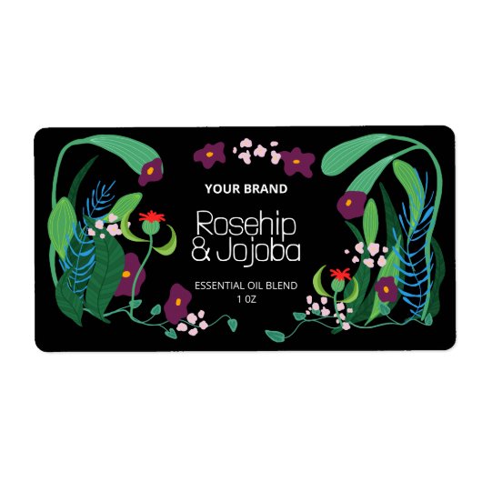 Illustrierte Dropper-Flaschen-Etikett (Vorne)