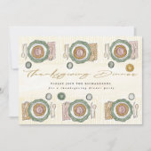 Illustrierte Einladung für Erntedank (Vorderseite)