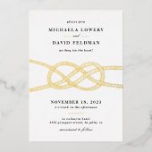 Illustrierte Einladung zur Hochzeitsfeier - Schwar (Vorderseite)