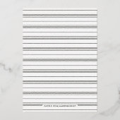 Illustrierte Einladung zur Hochzeitsfeier - Schwar (Rückseite)