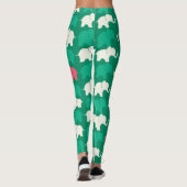 Illustrierte Elefanten Leggings (Rückseite)