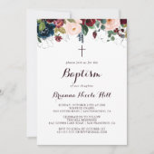 Illustrierte Fallkalligrafie-Taufe Einladung (Vorderseite)