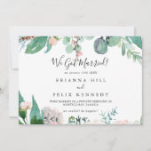 Illustrierte Farbenfrohe tropische Flora Ankündigung (Vorderseite)