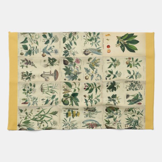 Illustrierte Flora Geschirrtuch (Horizontal)