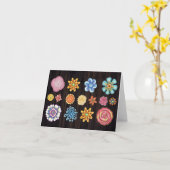 Illustrierte florale Notecard Karte (Gelbe Blume)