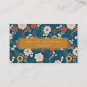Illustrierte florale Visitenkarte (Vorderseite)