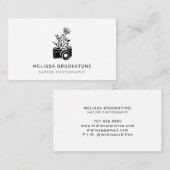 Illustrierte Fotografie und Blume Visitenkarte (Vorne/Hinten)