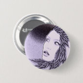 Illustrierte Frau Button (Vorne & Hinten)