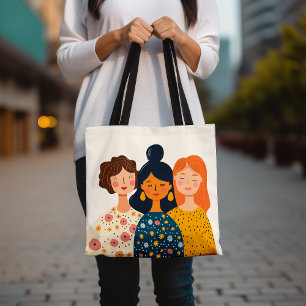 Illustrierte Friends Art Trendy Graphic Tasche