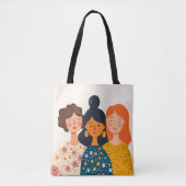 Illustrierte Friends Art Trendy Graphic Tasche (Vorderseite)