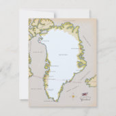 Illustrierte Grönlandkarte (Rückseite)