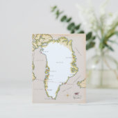 Illustrierte Grönlandkarte (Stehend Vorderseite)