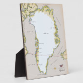 Illustrierte Grönlandkarte Fotoplatte (Seite)