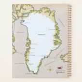 Illustrierte Grönlandkarte Planer (Rückseite)