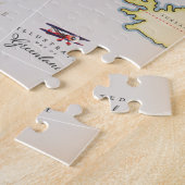 Illustrierte Grönlandkarte Puzzle (Seite)