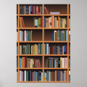 Illustrierte große virtuelle Bibliothek Poster (Vorne)