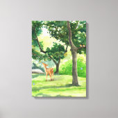 Illustrierte, grüne Leinwand (Vorderseite)