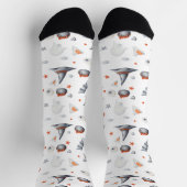 Illustrierte Halloween-Fans Socken (Oben)