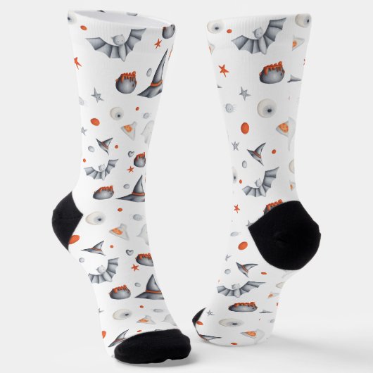 Illustrierte Halloween-Fans Socken (Gewinkelt)