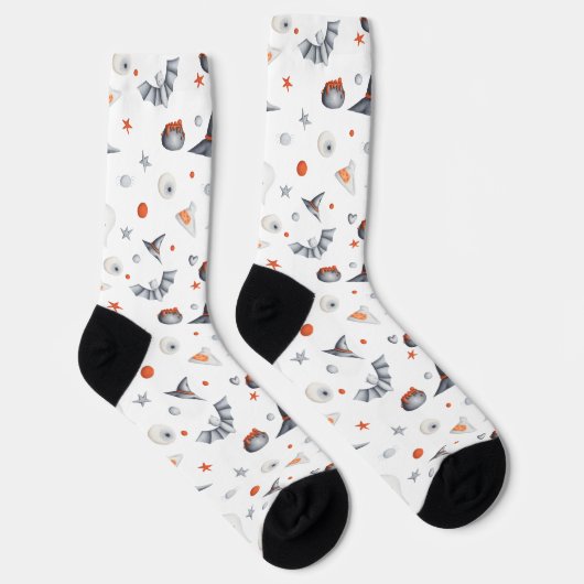 Illustrierte Halloween-Fans Socken (Rechts)