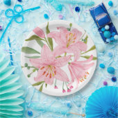 Illustrierte Hand-Rosa-Preissenkung der Orientalis Pappteller (Party)