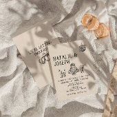 Illustrierte handgeschriebene Cake Quirky Suite Ho Einladung