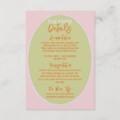 Illustrierte handgeschriebene Details zu Quirky Fu Begleitkarte (Vorderseite)