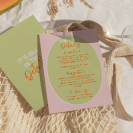 Illustrierte handgeschriebene Details zu Quirky Fu Begleitkarte