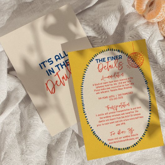 Illustrierte handgeschriebene Details zu Quirky Fu Begleitkarte