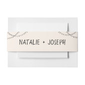 Illustrierte handgeschriebene Retro-Italienische H Einladungsbanderole (Vorderseite Beispiel)