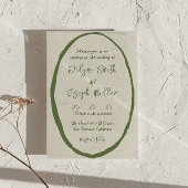 Illustrierte handgezeichnete Hochzeit Einladung