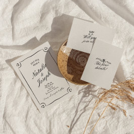 Illustrierte handgezogene Whimsical-Niedliche Hoch Einladung