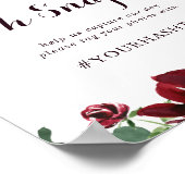 Illustrierte Hochzeit im Herbst von Aquarellfarben Poster (Ecke)