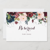 Illustrierte Hochzeit im Herbst Wasserfarbe (Rückseite)