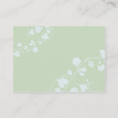 Illustrierte Hochzeit von Flora & Butterfly Begleitkarte (Rückseite)