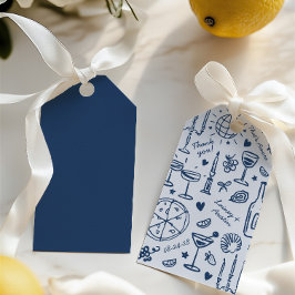 Illustrierte Hochzeit von Hand Gezeichnet Begrüßun Geschenkanhänger