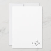 Illustrierte Hochzeit von Whimsical Hand Einladung (Rückseite)