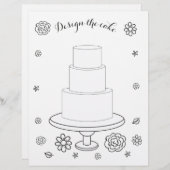 Illustrierte Hochzeitsaktivität - Farbseite (Vorne/Hinten)